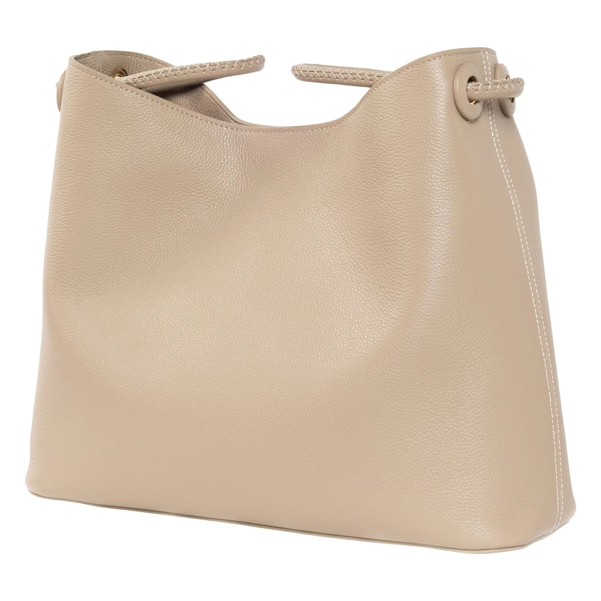 Handing - Vosges Grainé leather bag | Powder brown