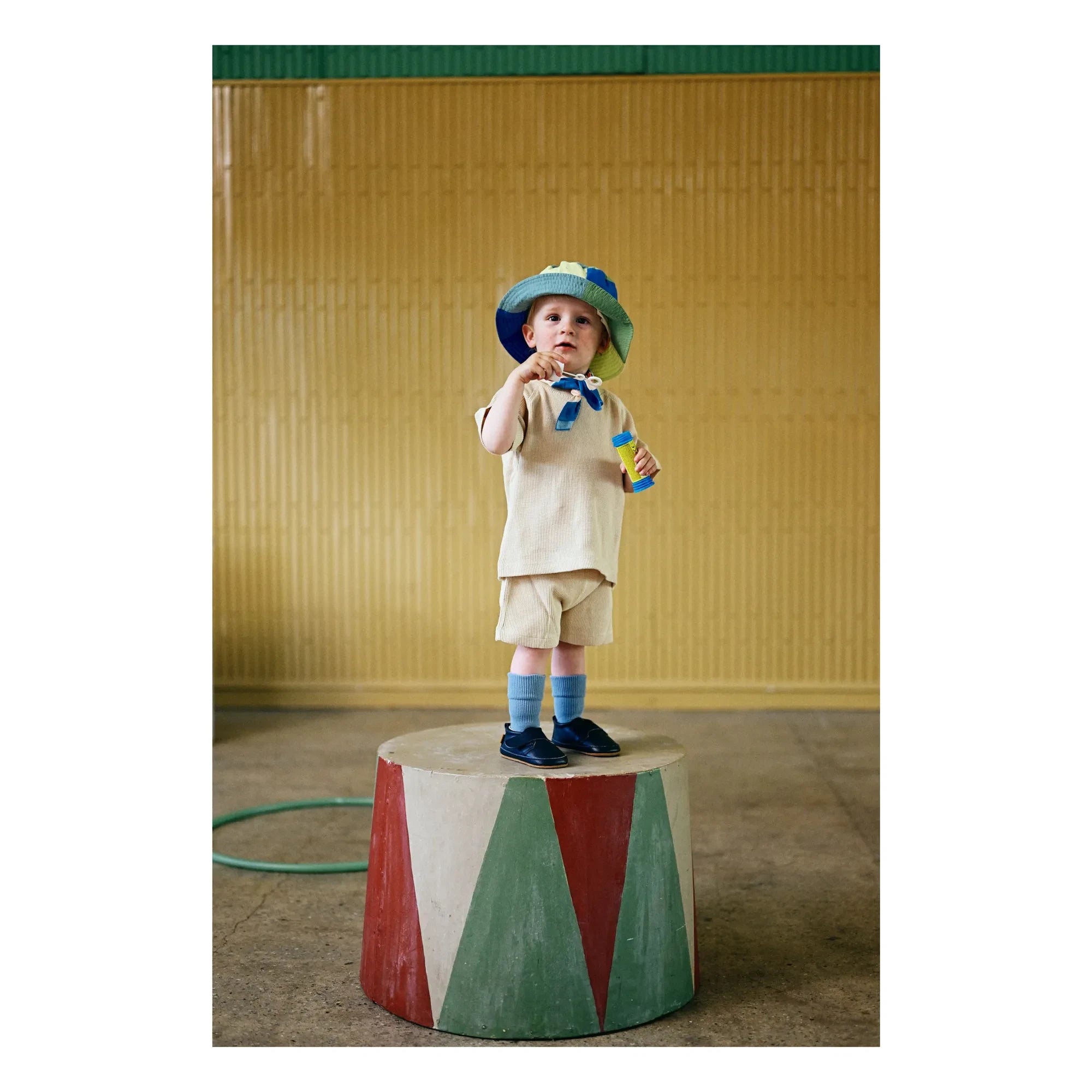 Melton - Leder Hausschuhe | Marineblau