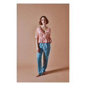 Emile et Ida - Denim Carrot Pants | Blue