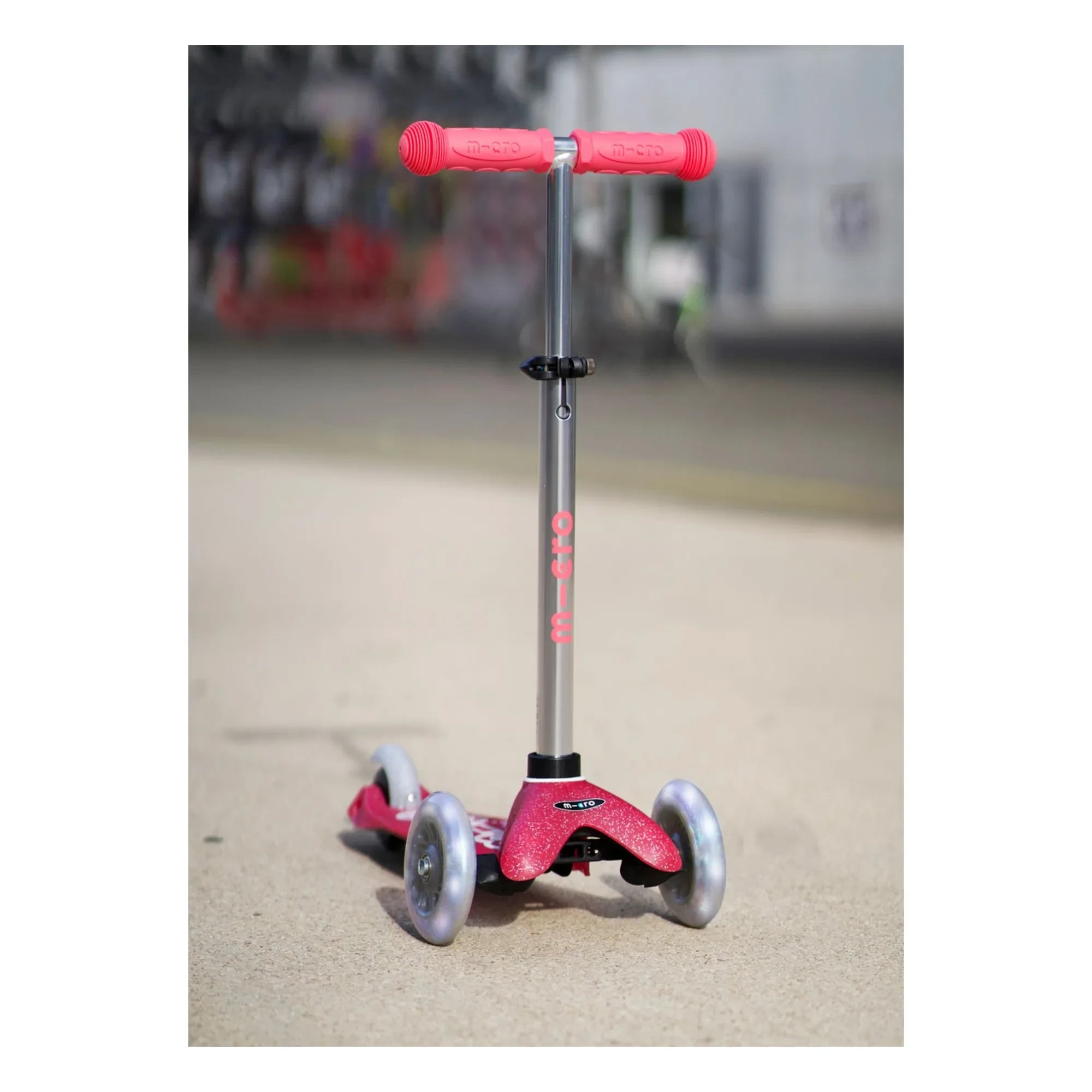 Micro - Mini LED Simli Scooter | Pembe