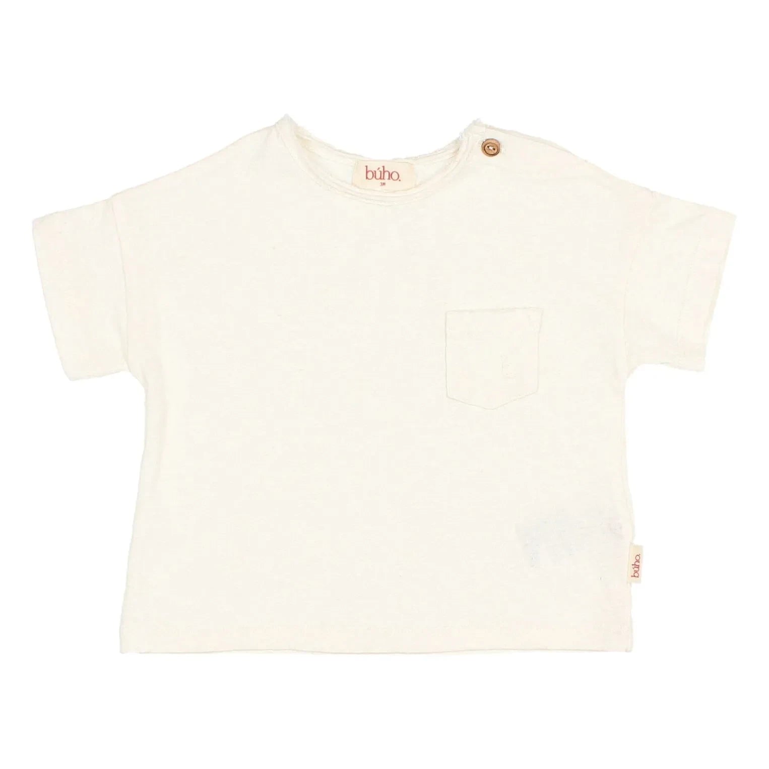 Búho - Keten cepli T-shirt | Beyaz