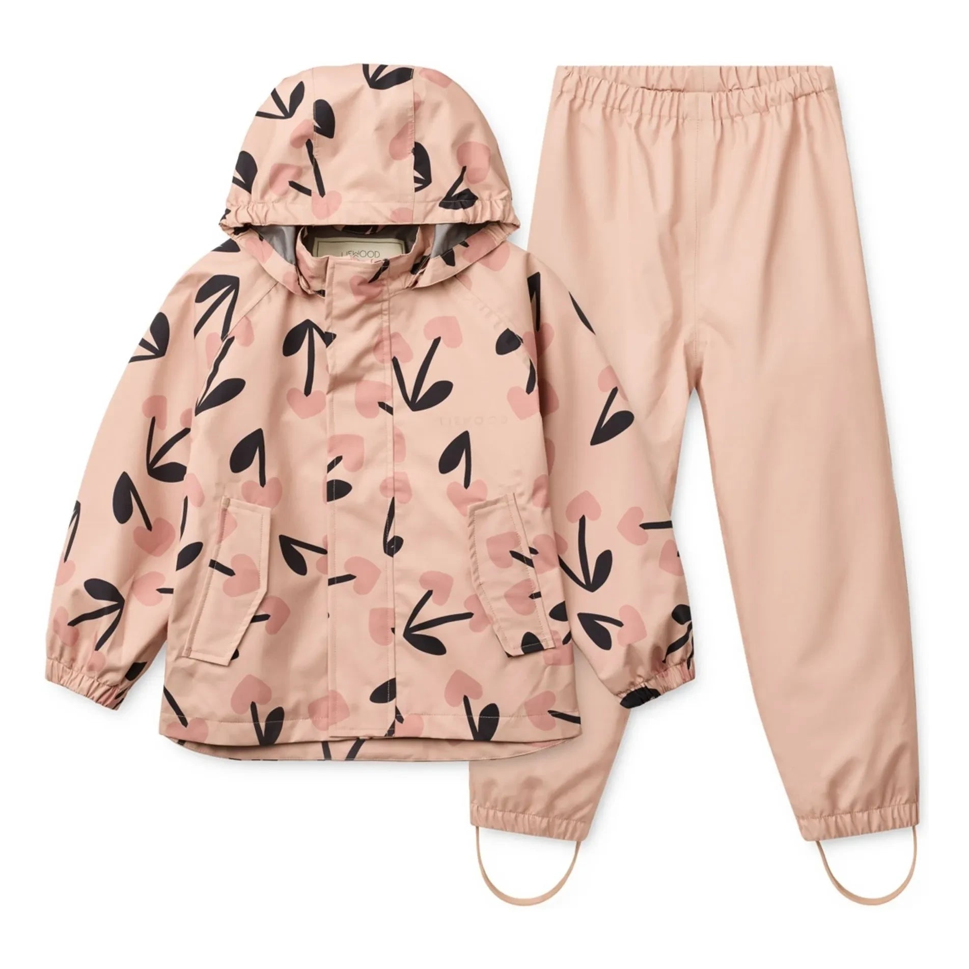 Liewood - Rain set Pedia Cerises Geri Dönüştürülmüş Elyaflar | Pembe