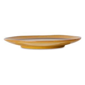 HKliving - 2er-Set Steingutteller, Orange