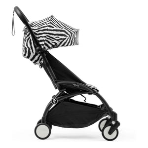 Stokke® - YOYO³ 6+ Baston Bebek Arabası Siyah Çerçeve | Zebra