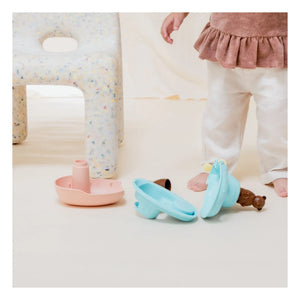 Simple - Bathroom Submarine - Single x Small Brown Teddy Bear | Blue