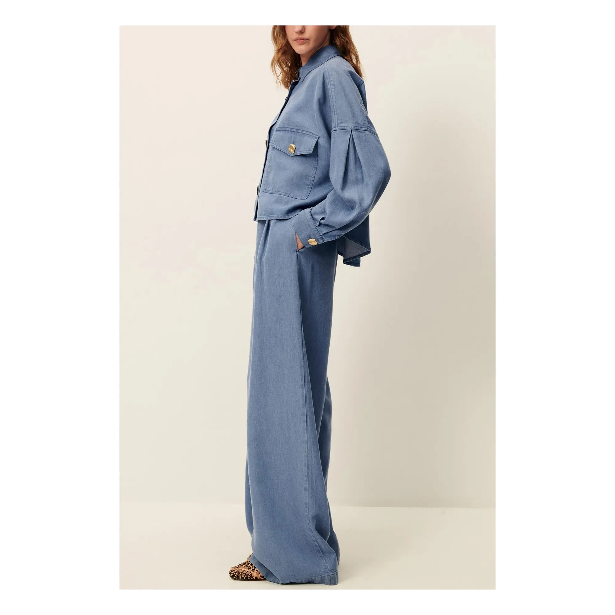 Sessùn - Balanca gömlek | Mavi