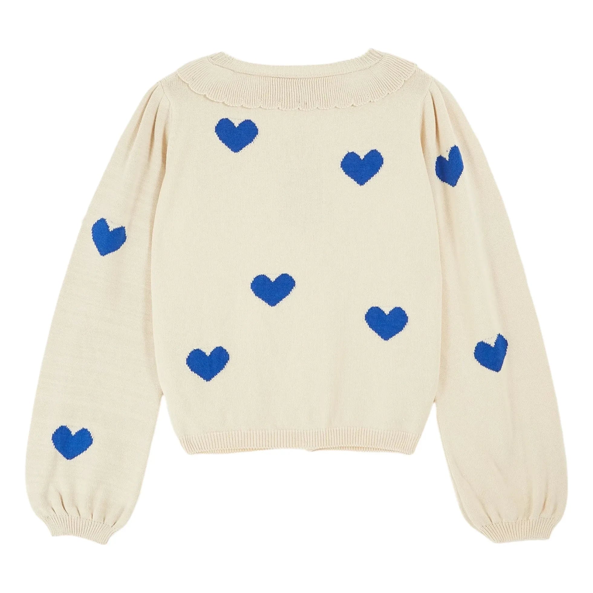Emile et Ida – Strickjacke Boum aus Bio-Baumwolle | Ecru