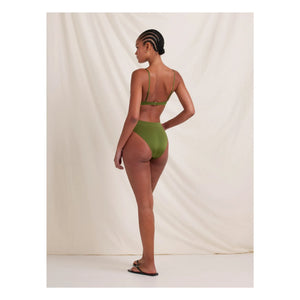 Peony - Olivine Geri Dönüştürülmüş Liflerden Jersey Alt Parça | Olive