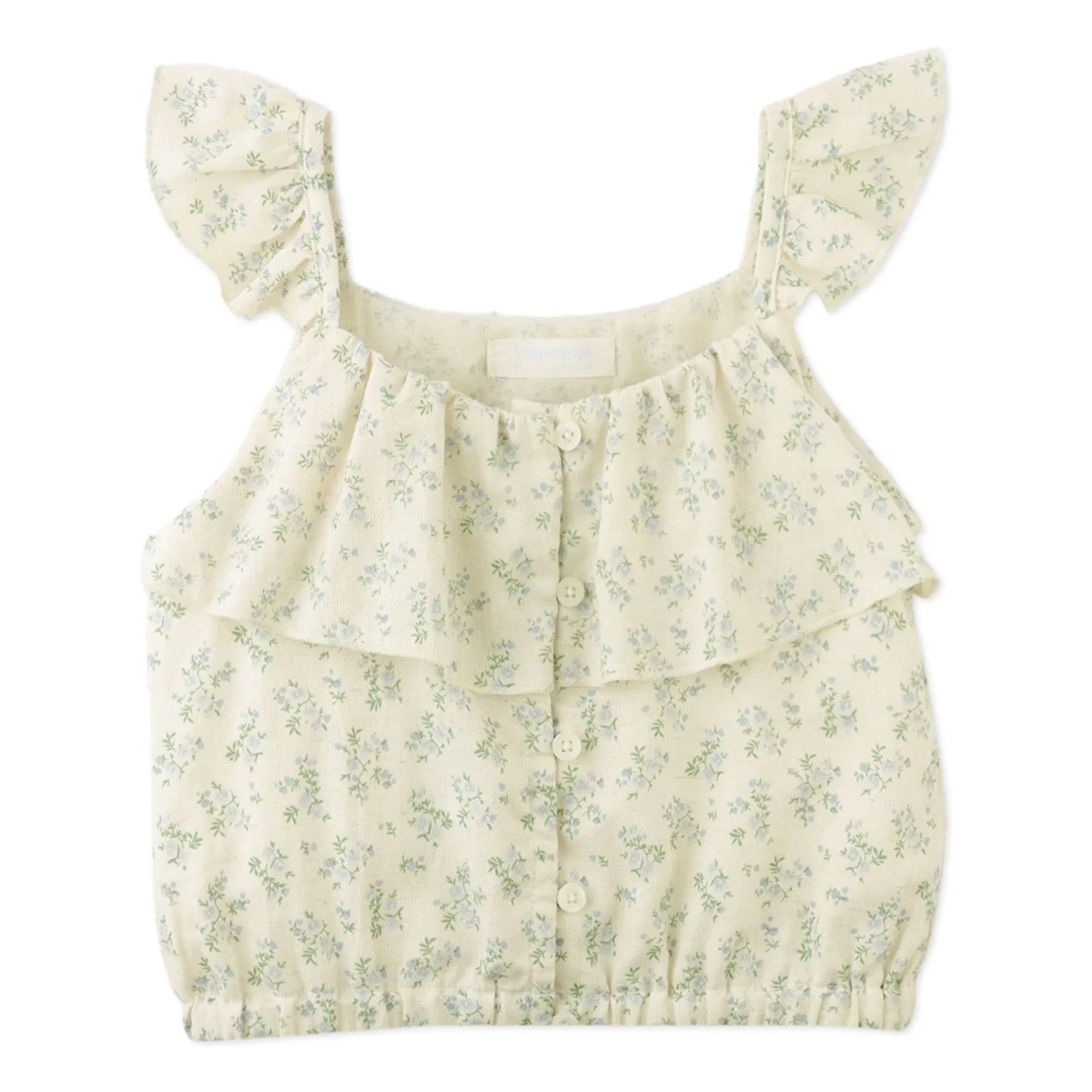 Gingersnaps - Ambessa Floral Print Top and Skirt Set | Ecru