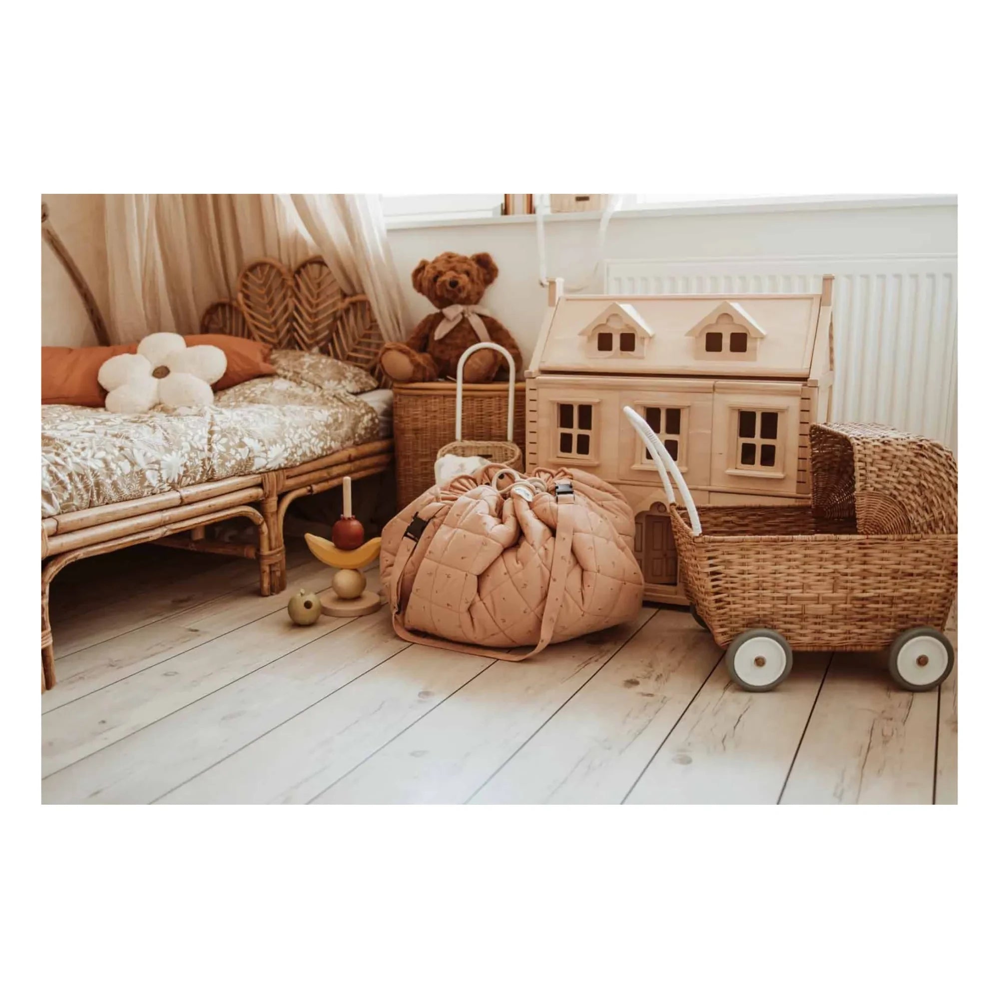 Play and Go - Noomad Çanta / Halı - Çiçek Desenli