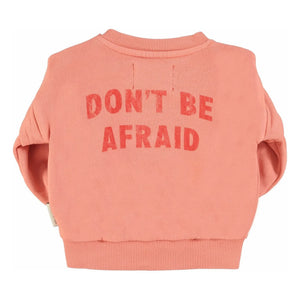 Piupiuchick - Hey Jude Organic Cotton Ruffled Sweatshirt | Coral