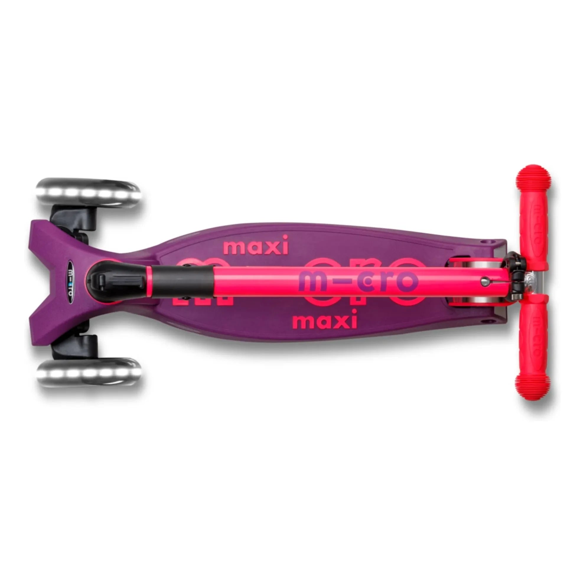 Micro - Maxi Katlanabilir Neon LED Scooter | Pembe