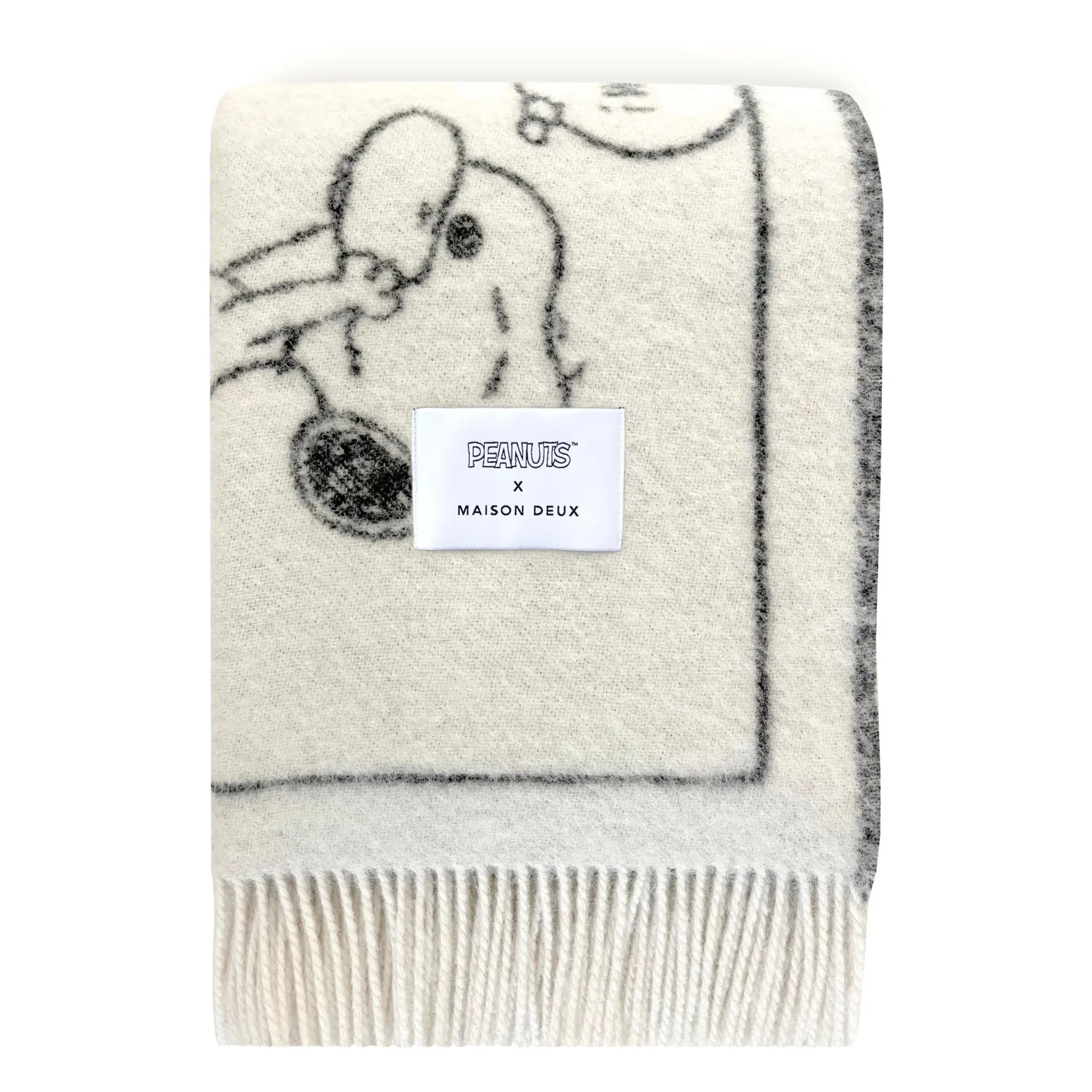 Maison Deux - Peanuts Atkı | Siyah