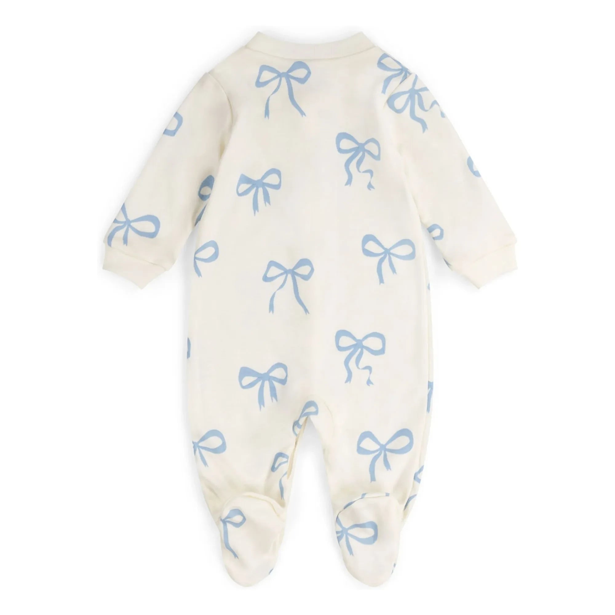 Sleepy Doe - Pyjama mit Schnürfüßchen Bio-Baumwolle | Ecru