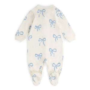 Sleepy Doe - Pyjama mit Schnürfüßchen Bio-Baumwolle | Ecru