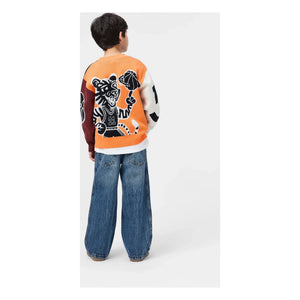 Molo - Burt Basketball Bio-Baumwoll-Cardigan | Schwarz