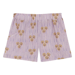 birinit - Cinca Gestreifte Bio-Baumwollshorts | Mauve