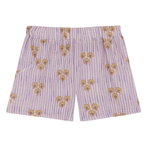 birinit - Cinca Gestreifte Bio-Baumwollshorts | Mauve