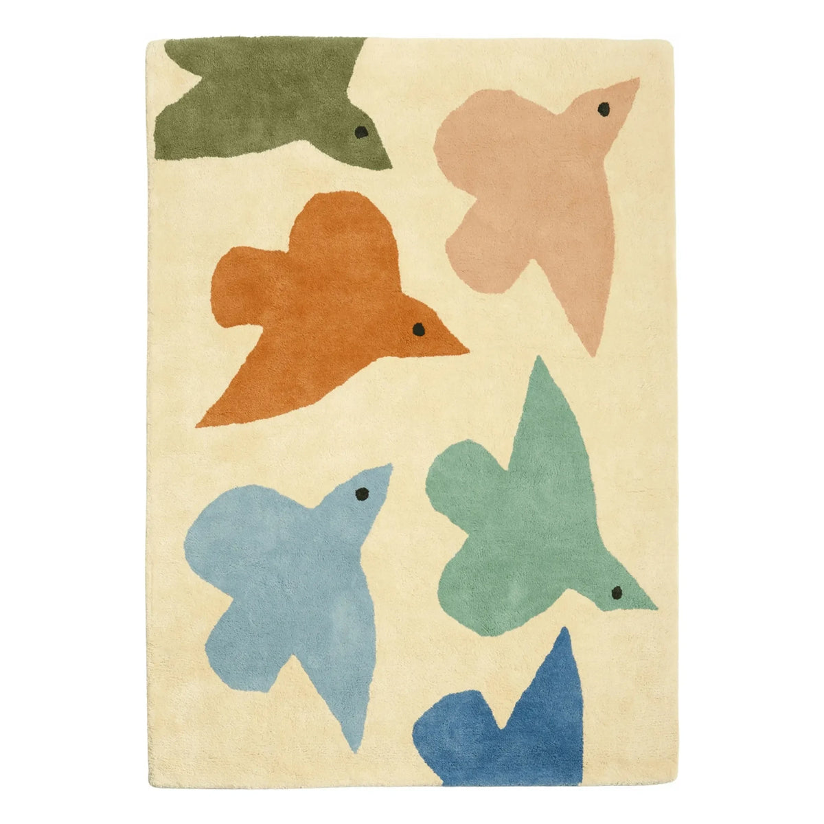 Bleuu-studio - Vogel-Teppich | Blau