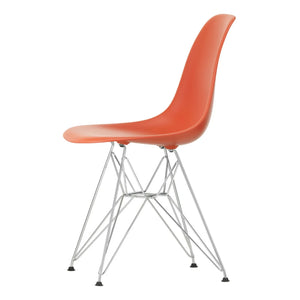 Vitra - DSR Plastik sandalye - krom çerçeve - Charles & Ray Eames | Rouge coquelicot