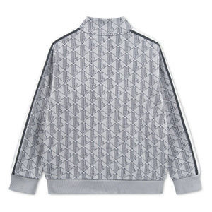 Lacoste - Sweatshirt mit Monogramm und Reißverschluss aus Bio-Baumwolle | Hellgrau