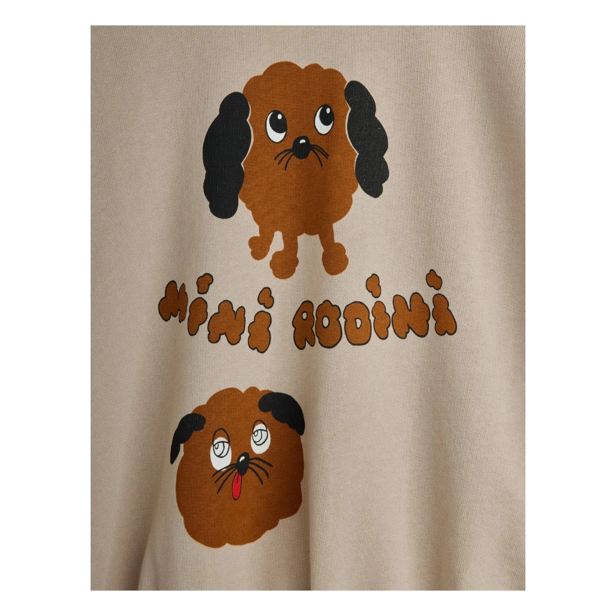 Mini Rodini - Doggies organik pamuk sweatshirt | Heather gri