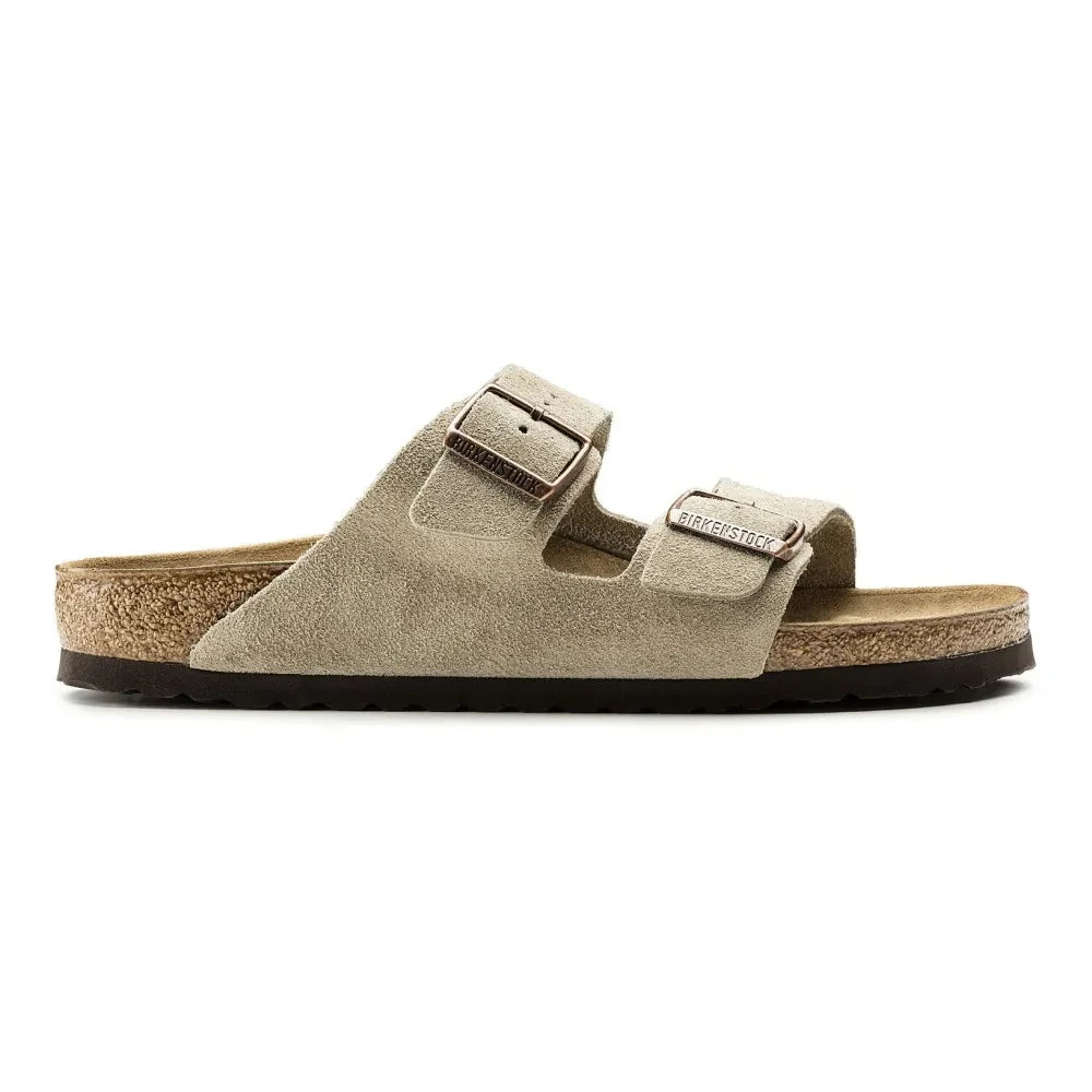 BIRKENSTOCK - Arizona Süet Sandaletler | Koyu bej kahverengi