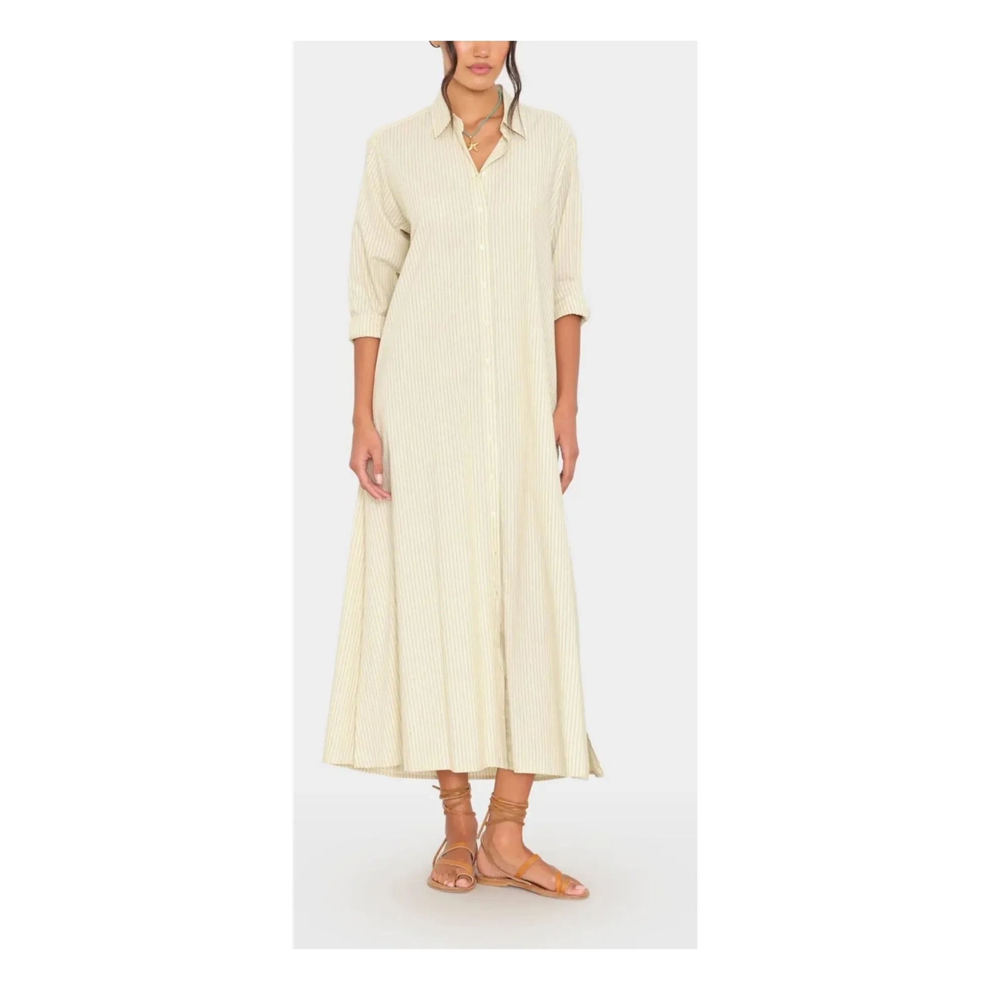 Xirena - Boden Gestreiftes Kleid | Citrin
