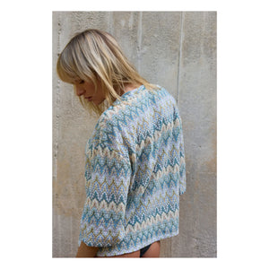 Baie Brune - Charles T-Shirt | Blau Grün