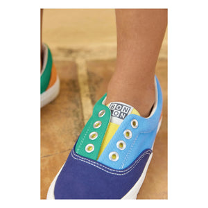 Bonton - Elastic Lace Skate Sneakers | Navy Blue