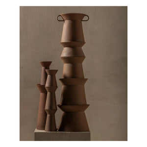 Serax - Stoneware vazo Marie-Ann 02, Marie Michielssen | Tuğla kırmızısı