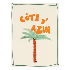 Anna + Nina - Côte d'Azur Poster | Yeşil