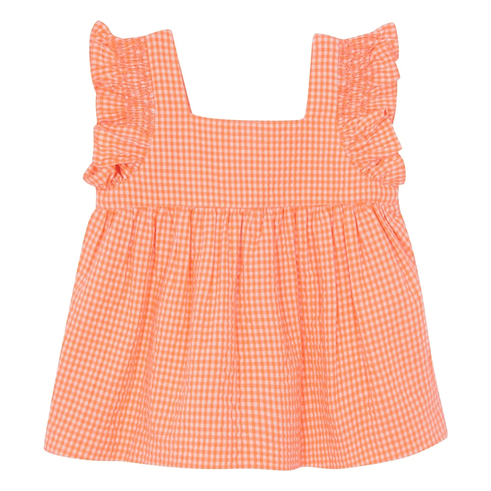 Bonton - Top Nelly Kariert | Koralle