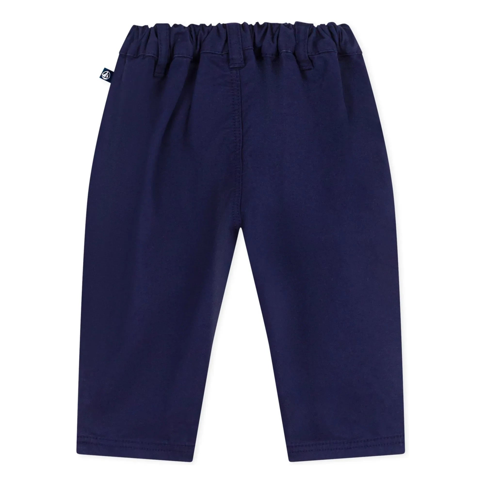 Petit Bateau - Düz Dokuma Pantolon | Koyu Mavi