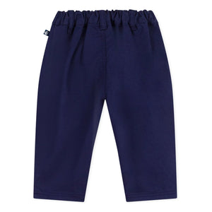 Petit Bateau - Düz Dokuma Pantolon | Koyu Mavi