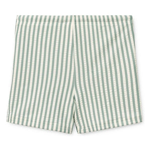 Liewood - Otto Swim Shorts Striped Seersucker Recycled Fiber | Green