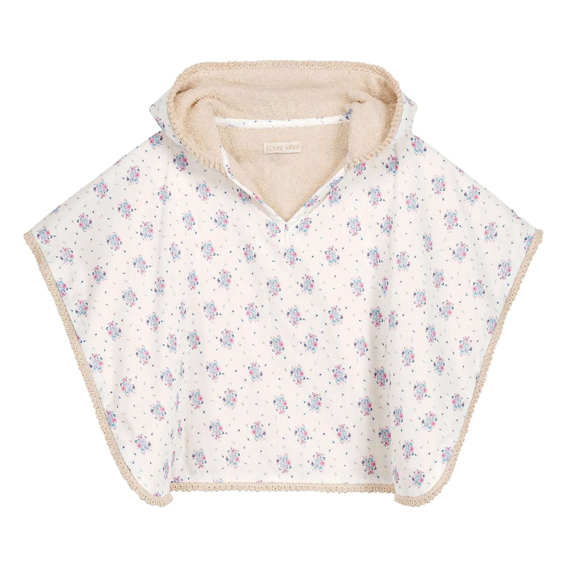Louise Misha - Badeponcho Mael aus Bio-Baumwolle | Ecru