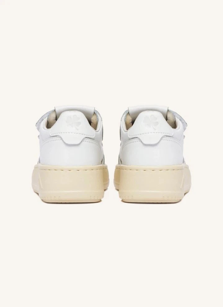 Autry - Kidstripes Niedriges Leder Sneaker | Weiß