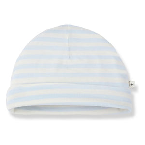 1+ in the family - Striped Gio Beanie | Light blue