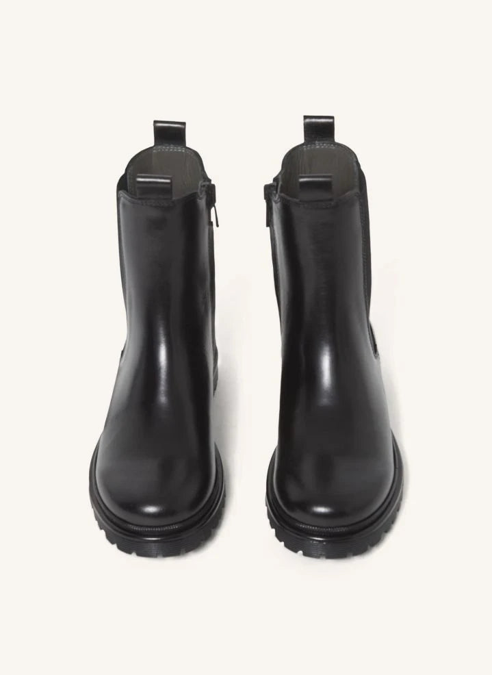 Angulus - Chelsea-Stiefel mit dicker Sohle | Schwarz