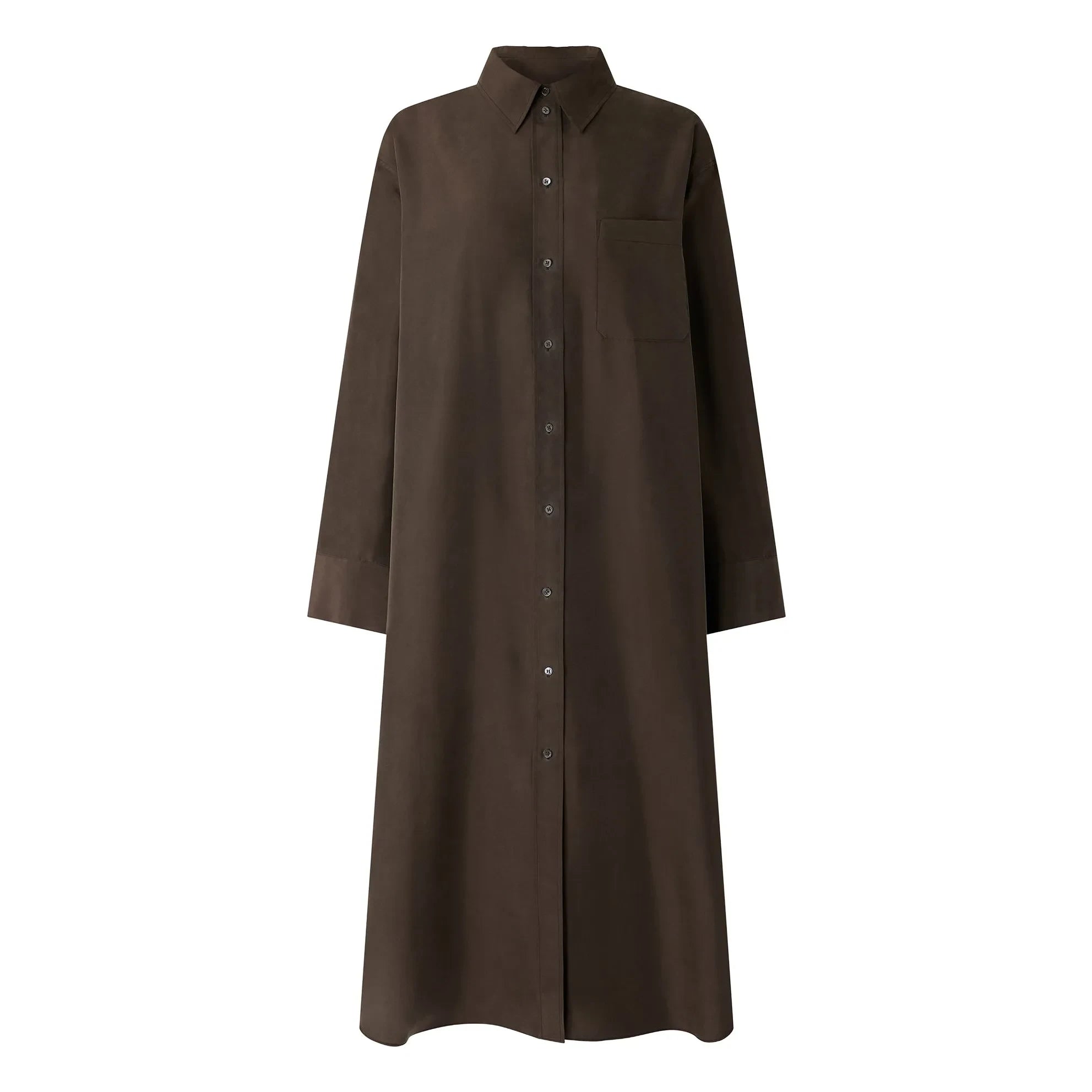 Soeur – Flora Seidenkleid | Dunkles Khaki
