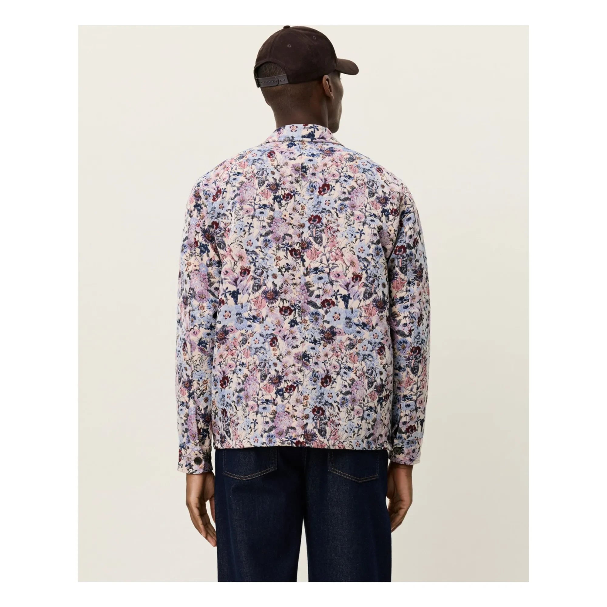 Les Deux - Hugh Jakarlı Pamuk Çiçekli Overshirt | Rose Ivory