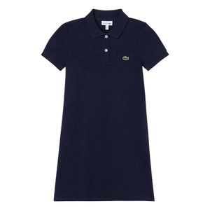 Lacoste - Organic Cotton Polo Dress | Navy