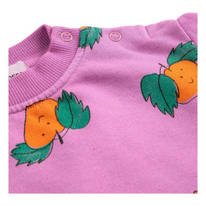 Bobo Choses - Bio-Baumwoll-Sweatshirt in Orange | Violett