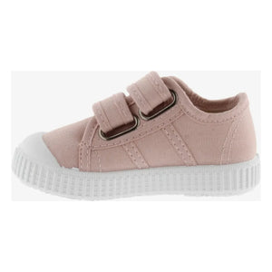 Victoria - Tiras Lona Scratch Sneaker | Nude