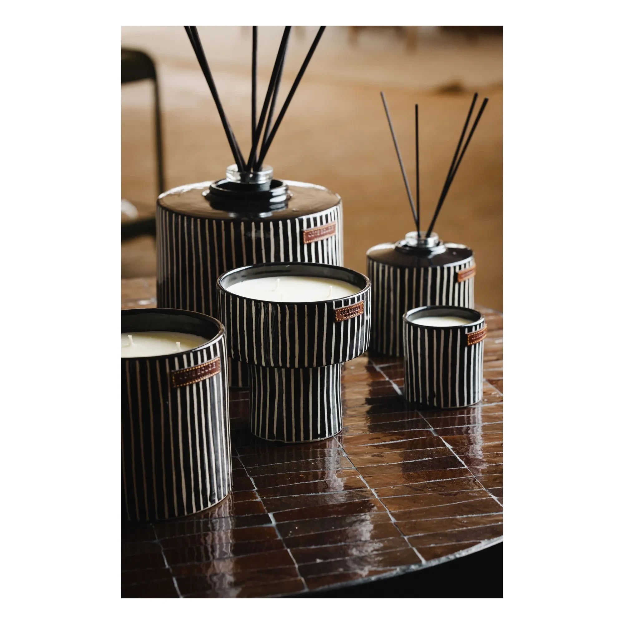 Côté Bougie - Diffuser Zébré - Mandarine Majorelle