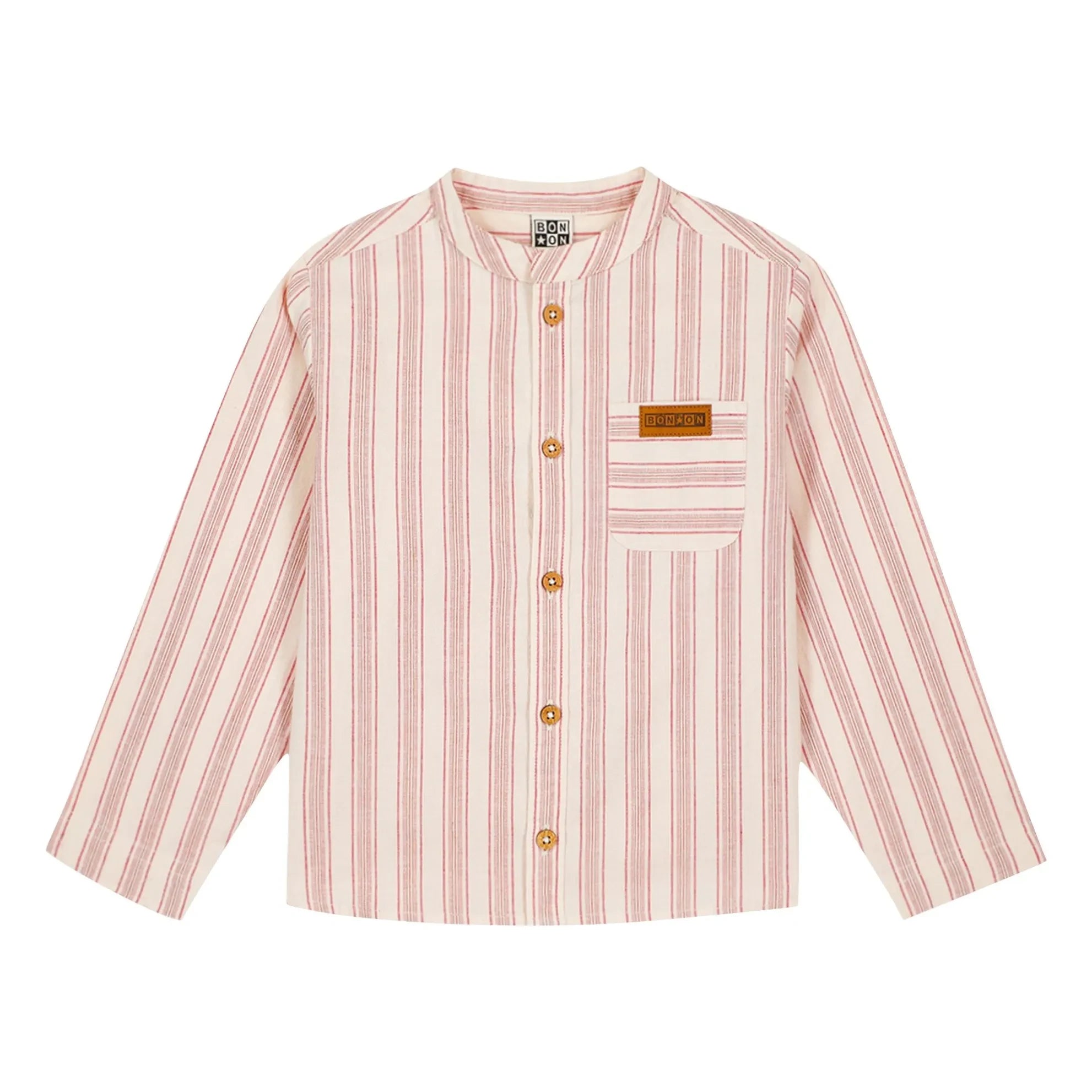 Bonton - Never Gestreiftes Hemd | Creme