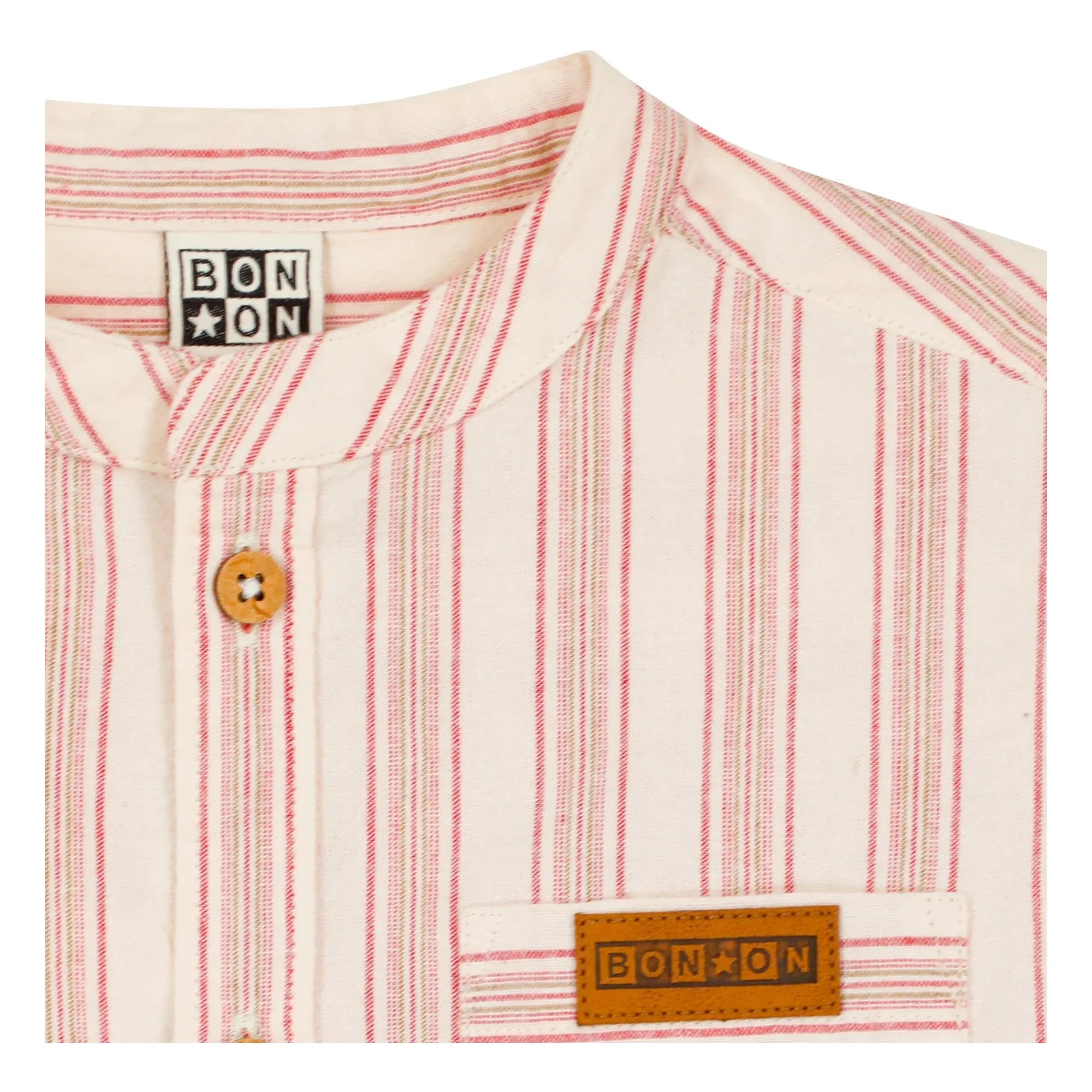 Bonton - Never Gestreiftes Hemd | Creme
