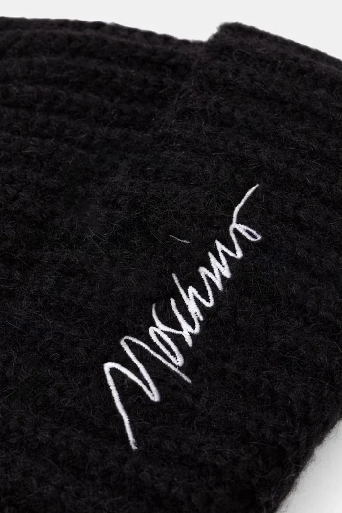 Moschino yünlü kumaştan kadın beanie şapka