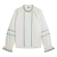 Scotch & Soda - Bestickte Bluse | Ecru